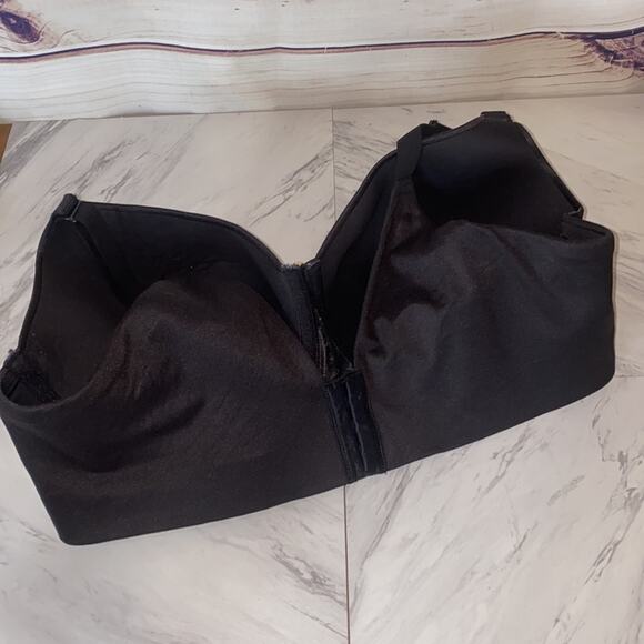 Cacique Black Invisible Backsmoother Lightly Lined Balconette Bra 44DD - Picture 5 of 10